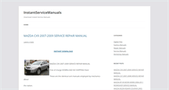 Desktop Screenshot of instantservicemanuals.info